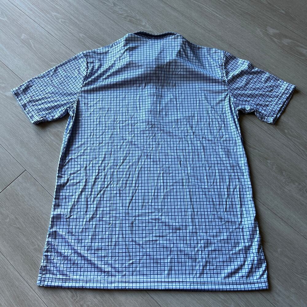 Collars & Co Dress Collar Polo Mens Medium Relaxed Square Short Sleeve - Picture 3 of 9